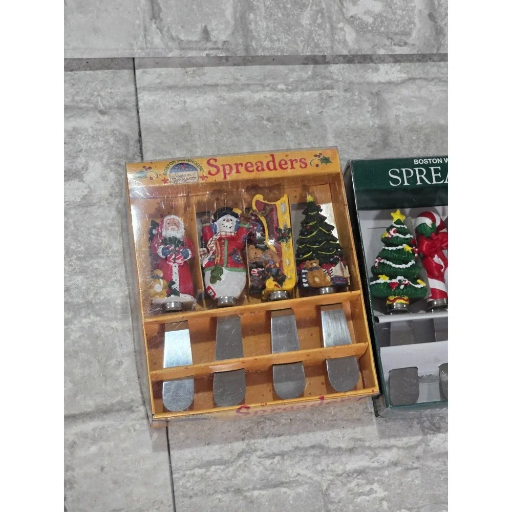 Boston‎ Warehouse Spreaders Set of 8, Christmas Holiday Snowman Theme Serving